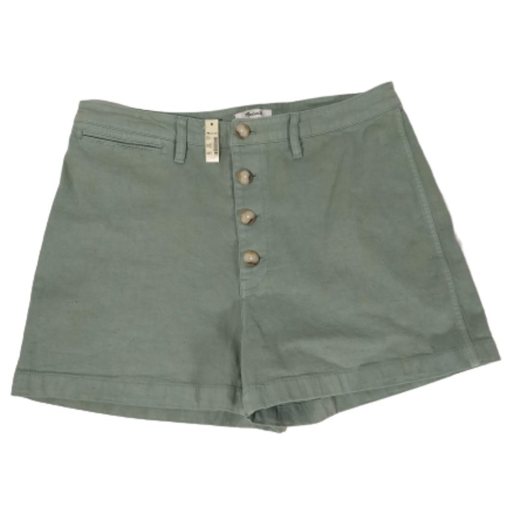 Madewell Emmett Shorts in Green and Rainbow Flecks Size 32 NWT Women Plus Size